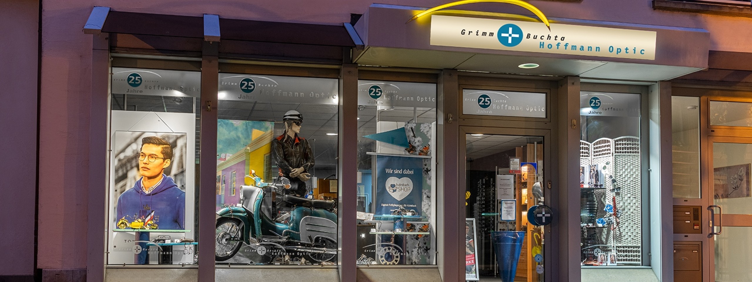 Schaufenster von Hoffmann Optic in Kulmbach
